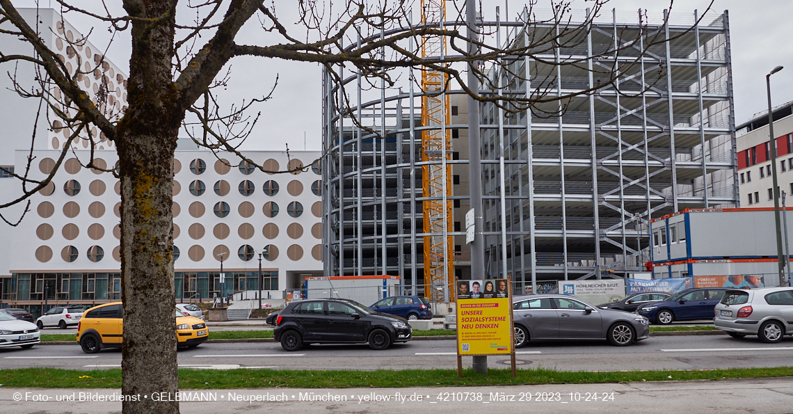29.03.2023 - Baustelle REVO und Umgebung in Neuperlach